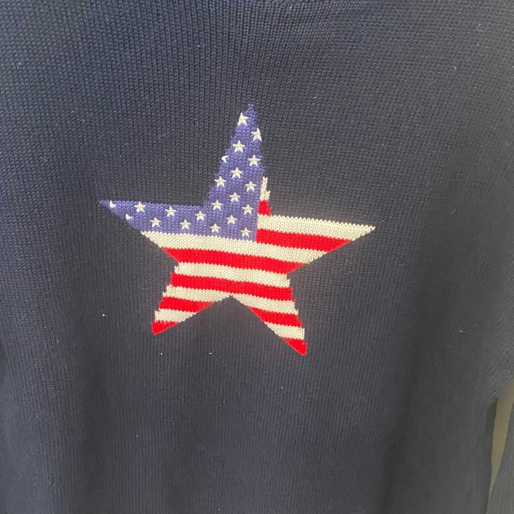 Harper Navy Knit Sweater - Picture 3 of 4